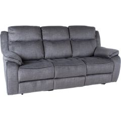 Dīvāns GENTRY 3-vietīgs manuālais krēsls, pelēks