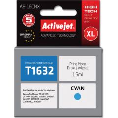 Activejet AE-16CNX ink (replacement for Epson 16XL T1632; Supreme; 15 ml; cyan) Tintes printeru izejmateriāli