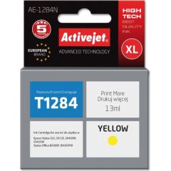 Activejet AE-1284N ink (replacement for Epson T1284; Supreme; 13 ml; yellow) Tintes printeru izejmateriāli