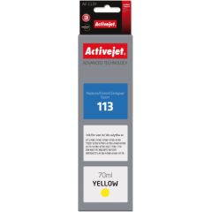 Activejet AE-113Y ink (replacement for Epson 113 C13T06B440; Supreme; 70 ml; yellow)