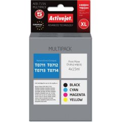 Activejet AEB-715N ink (replacement for Epson T0715; Supreme; 4 x 15 ml; black, magenta, cyan, yellow)