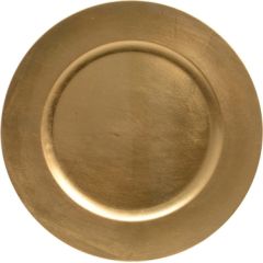 Decorative plate GLOW D33cm, golden