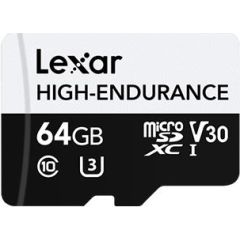 MEMORY MICRO SDXC 64GB UHS-I/LMSHGED064G-BCNNG LEXAR Atmiņas kartes micro SD SDHC