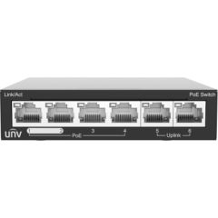 Uniview NSW2020-6T-POE-IN ~ PoE Komutators 4FE(PoE)+2FE(Uplink)(PoE 60W)