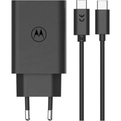 Motorola Charger TurboPower 68 GaN  w/ 6.5A USB-C cable, Black