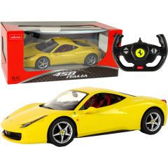 Ferrari Italia tālvadības automašīna, 1:14, dzeltena