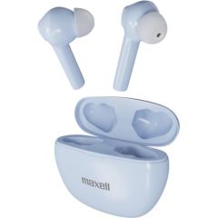 Maxell Dynamic+ wireless headphones with charging case Bluetooth blue
