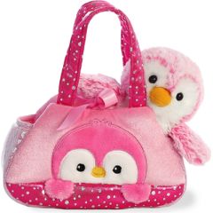 AURORA Fancy Pals плюшевая игрушка, розовый пингвин в сумке, 20 см