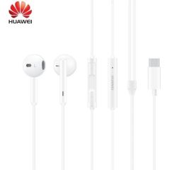 Huawei CM33 USB-C Edition Оригинальные наушники с микрофономи и пультом дистанционного управления 1.1m Белые (OEM)