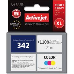 Activejet AH-342R Ink cartridge (replacement for HP 342 C9361EE; Premium; 21 ml; color) Tintes printeru izejmateriāli