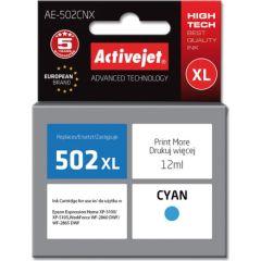Activejet AE-502CNX ink (replacement for Epson 502XL W24010; Supreme; 12 ml; cyan) Tintes printeru izejmateriāli