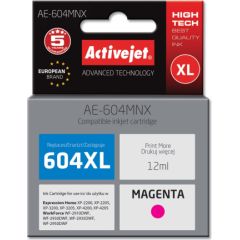 Activejet AE-604MNX printer ink for Epson (replacement Epson 604XL C13T10H34010) yield 350 pages; 12 ml; Supreme; Magenta