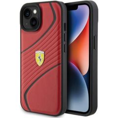 Ferrari Twist Metal Logo Back Case Защитный Чехол для Apple iPhone 15