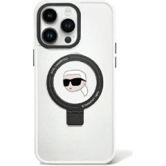 Karl Lagerfeld Ring Stand Karl Head MagSafe Back Case Защитный Чехол для Apple iPhone 15 Pro