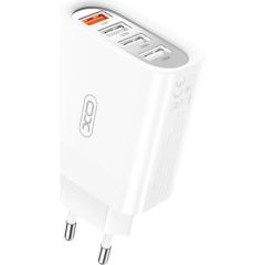 Wall Charger XO L100 USB QC 3.0 + 3x USB 2.4A (white)