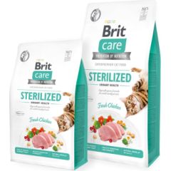 Brit 8595602540723 cats dry food 7 kg Adult Chicken