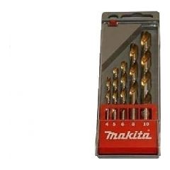 Urbju komplekts metālam Makita; 4/5/6/8/10 mm 5 gab. Piederumi urbjiem