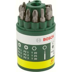 Bosch Uzgaļu komplekts PH; PZ; T; 9 gab. + magnētisks turētājs Piederumi urbjiem