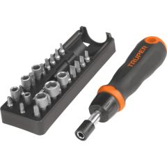 Skrūvgriežu uzgaļu komplekts Truper JDM-24; 24 gab. Piederumi urbjiem