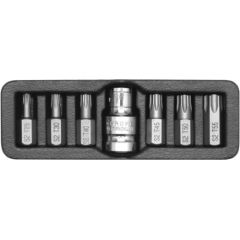 Skrūvgriežu uzgaļu komplekts Yato YT-0410; 7 gab. Piederumi urbjiem