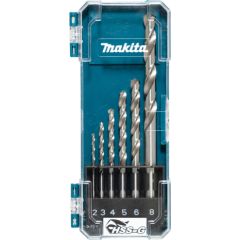 Urbju komplekts metālam Makita D-75742; HSS-G; 2-8 mm; 6 gab. Piederumi urbjiem