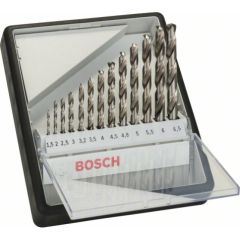 Metāla urbju komplekts Bosch HSS-G; 1,5-6,5 mm; 13 gab.