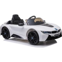 Lean Cars Bērnu vienvietīgs elektromobilis "BMW I8", balts