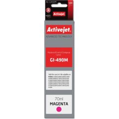Activejet AC-G490M ink for Canon printer; Canon GI-490M replacement; Supreme; 70 ml; magenta Tintes printeru izejmateriāli