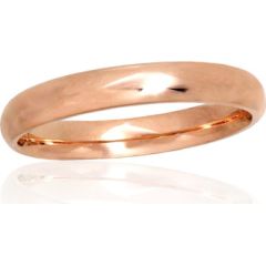 Золотое обручальное кольцо #1101090(Au-R), Красное Золото 585°, Размер: 19, 2.44 гр.