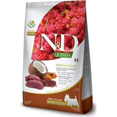 FARMINA N&D Quinoa Dog Skin&Coat Venison, Coconut Adult Mini  - dry dog food - 2.5 kg