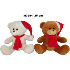 Sun-day Ziemassvētku lācis 25 cm M3584  Eglīšu rotājumi