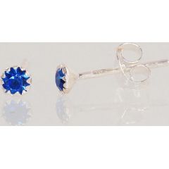 Sudraba auskari-puseti #2202663_CZ-B, Sudrabs 925°, Cirkoni, 0.3 gr. Puseti