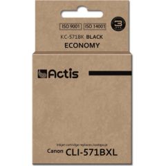 Actis KC-571Bk ink (replacement for Canon CLI-571Y; Standard; 12 ml; black)