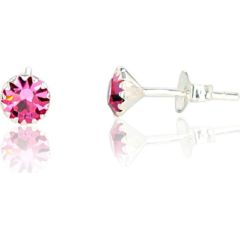 Sudraba auskari-puseti #2202665_CZ-PI, Sudrabs 925°, Cirkoni, 0.5 gr. Puseti