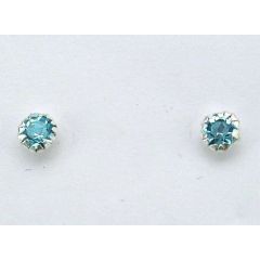 Sudraba auskari-puseti #2202663_CZ-AQ, Sudrabs 925°, Cirkoni, 0.3 gr. Puseti