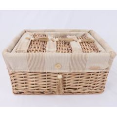 Basket WILLI STRIPE 26x18xH12cm Aksesuāri, dekori