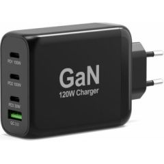 Roger GaN Port Power Delivery and Quick Charge 120W USB-C & USB-A Lādētājs