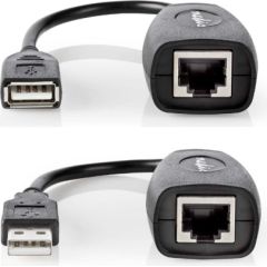Nedis USB 2.0 Active Extension Cable | A Male - A Female | 50 m | Black USB1.1
