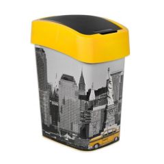 Curver Atkritumu spainis Deco Flip Bin 25L New York Atkritumu tvertnes