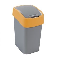 Curver Atkritumu spainis Flip Bin 25L sudraba/dzeltens Atkritumu tvertnes