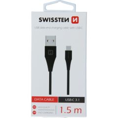 Swissten Провод  USB / USB-C 3.1 Провод 1.5m