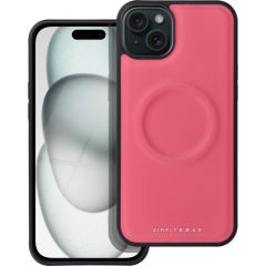 Roar Mag Morning silikona aizsargapvalks Apple iPhone 15 rozā