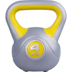 Vinila žira ar cementa pildījumu inSPORTline 4kg Svaru ripas un stieņi