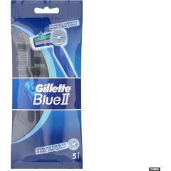 Gillette Blue II Chromium jednorazowe maszynki do golenia dla mężczyzn 5szt