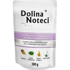 Dolina Noteci Dolina Noteci Premium z Królikiem Fasolką i Ryżem Brązowym Małe Rasy 100 g Suņu barība