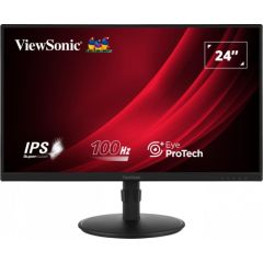 LCD Monitor VIEWSONIC VG2408A-MHD 23.8" Business Panel IPS 1920x1080 16:9 100Hz Matte 5 ms Speakers Swivel Pivot Height adjustable Tilt Colour Black VG2408A-MHD