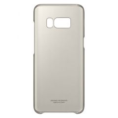 Samsung QG955CFE Clear Cover for Galalxy S8+ G955  Gold Oriģinālie maciņi