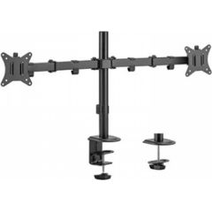 Monitora stiprinājums Gembird Adjustable Desk 2-display Mounting Arm 17”-32”