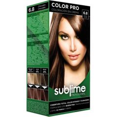 EC SUBLIME PROFESSIONAL HAIR COLOR CREAM COLOR PRO 6.8 CHOCOLATE 50 ML - Краска для волос с кератином