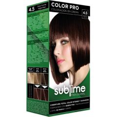 EC SUBLIME PROFESSIONAL HAIR COLOR CREAM COLOR PRO 4.5 NIGHT RED 50 ML - Краска для волос с кератином